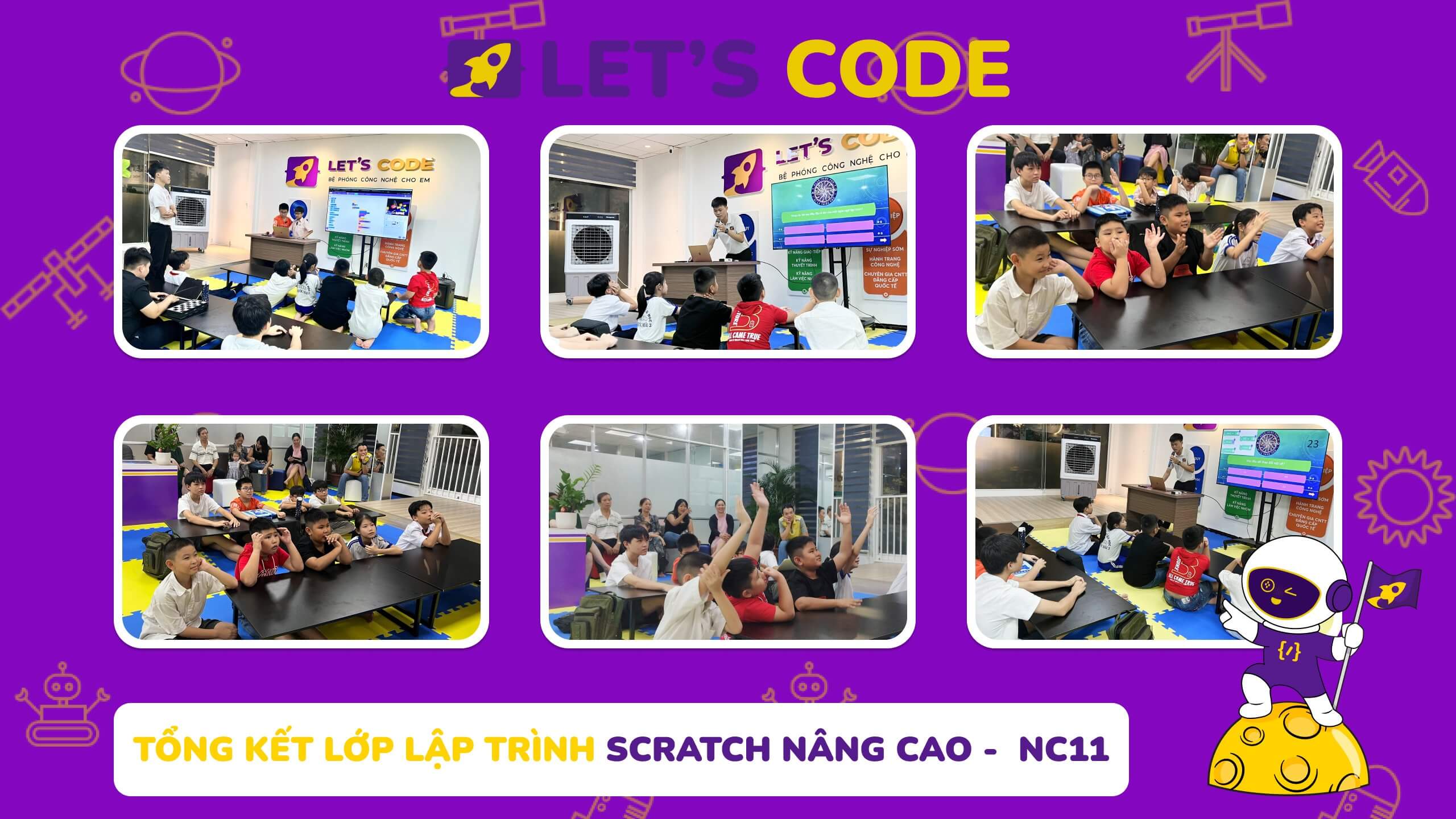 Tổng kết lớp lập trình Scratch nâng cao tại trung tâm Let's Code
